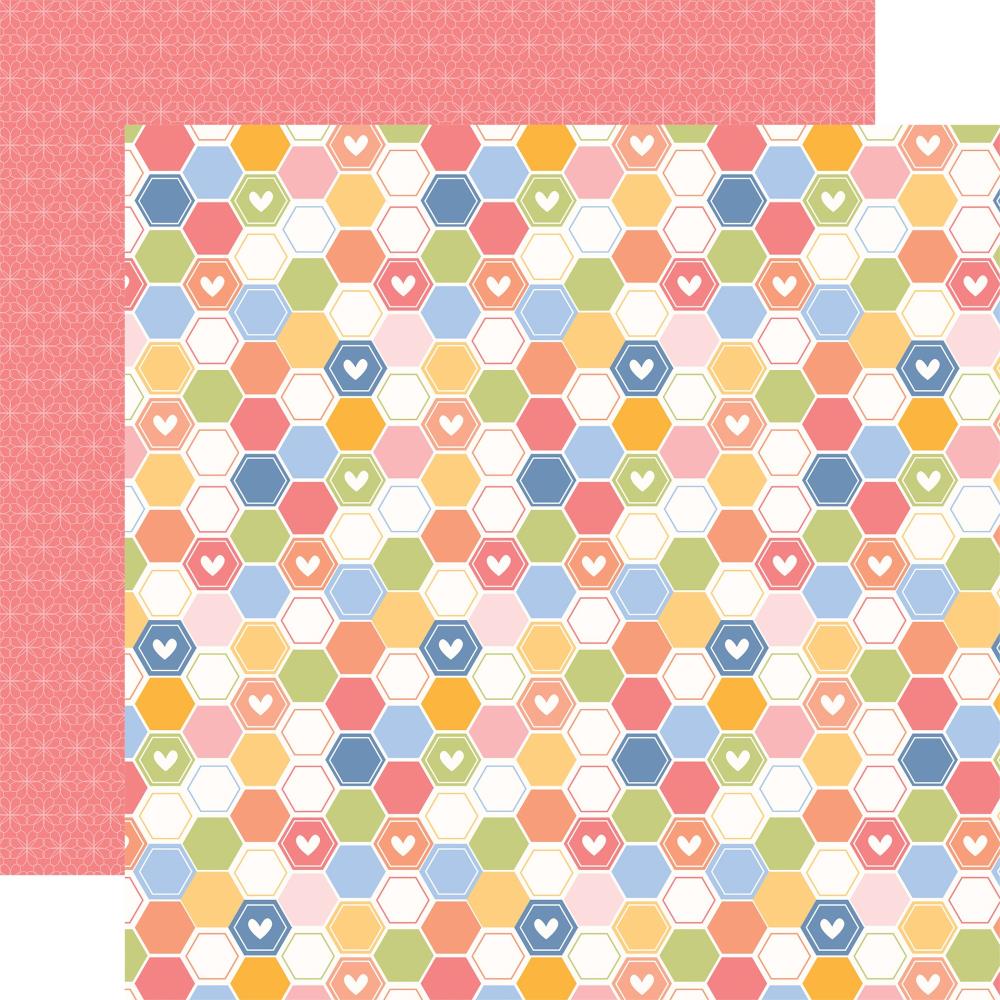 Echo Park - Blossom & Bees Paper - Bright Hexagons