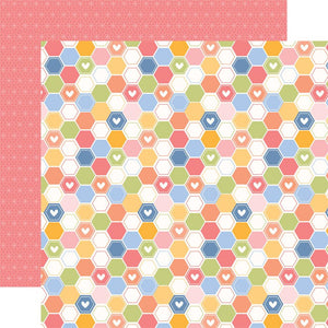 Echo Park - Blossom & Bees Paper - Bright Hexagons