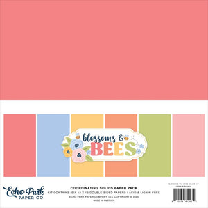 Echo Park - Blossom & Bees Solids Paper Pack