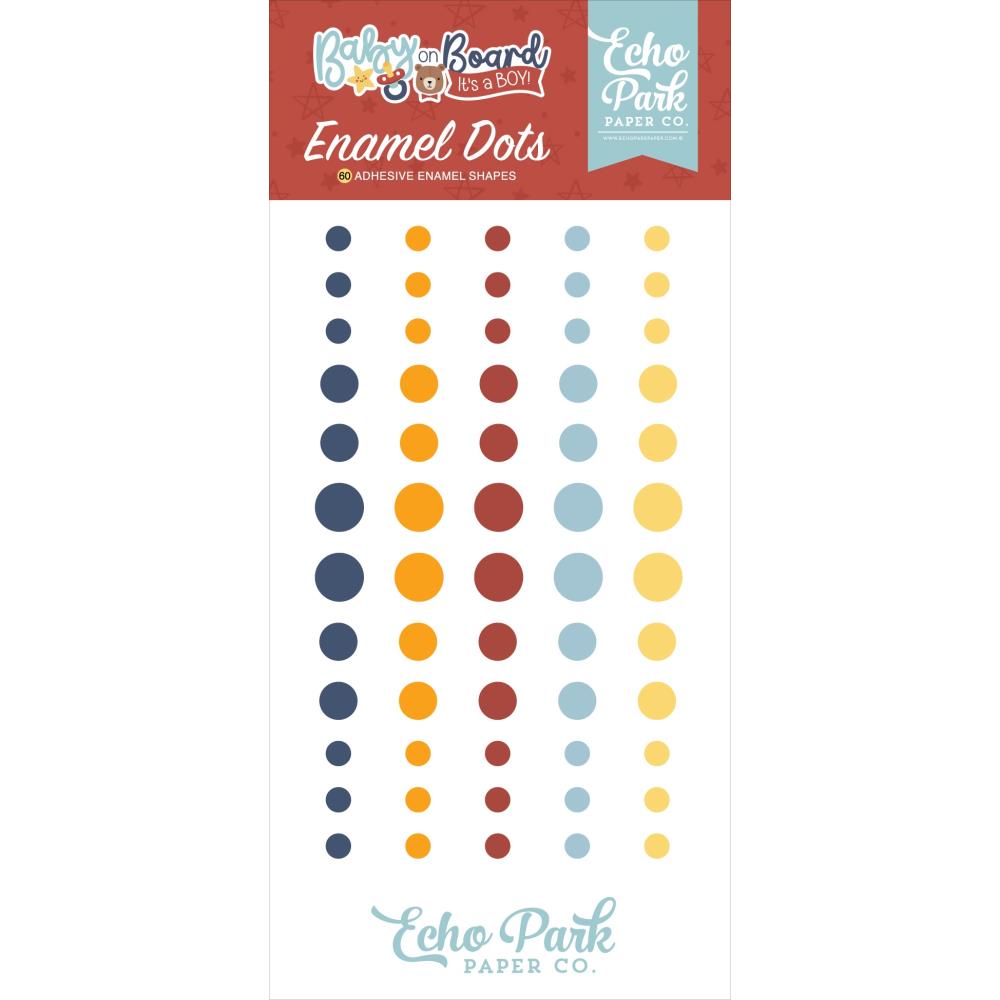 Echo Park - Baby on Board It's a Boy Enamel Dots