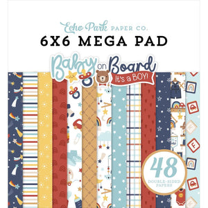 Echo Park - Baby on Board It's a Boy 6x6 Mega Paper Pad