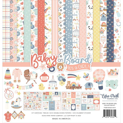 Echo Park - Baby on Board It's a Girl Collection Kit 12x12