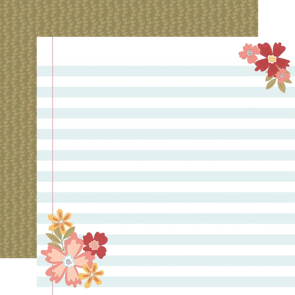 Echo Park - Bookish Paper - Lined Paper Layout