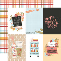 Echo Park - Bookish Paper - 4X6 Journaling Cards