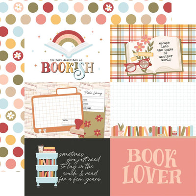Echo Park - Bookish Paper - 6X4 Journaling Cards