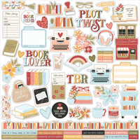 Echo Park - Bookish Element Sticker Sheet 12x12