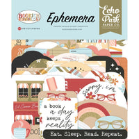 Echo Park - Bookish Ephemera Die Cuts 34/Pkg