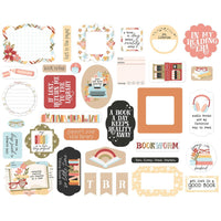 Echo Park - Bookish Ephemera Die Cuts 34/Pkg