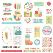 Photo Play - Birthday Sparkle Cardstock Ephemera Die Cuts 26/Pkg