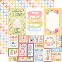 Echo Park - Bunnies & Baskets Paper - Multi Journaling Cards