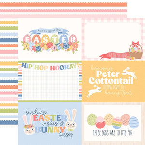 Echo Park - Bunnies & Baskets Paper - 6X4 Journaling Cards