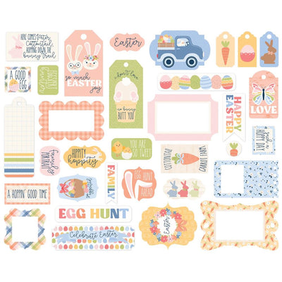 Echo Park - Bunnies & Baskets Frames & Tags 33/Pkg