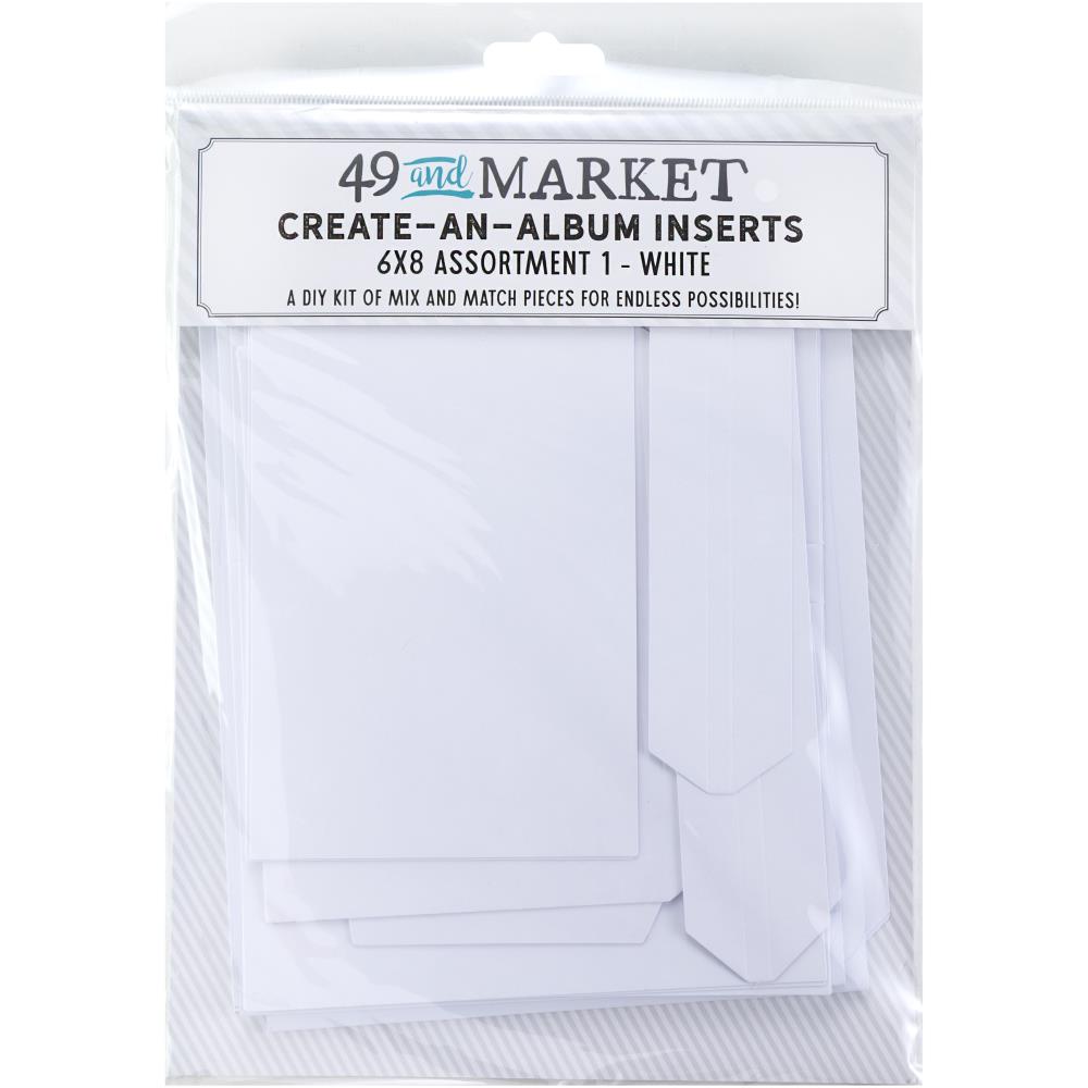 49 And Market Create-An-Album Foundation Inserts - Assort 1 White