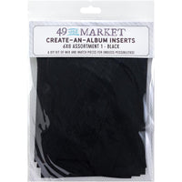 49 And Market Create-An-Album Foundation Inserts - Assort 1 Black
