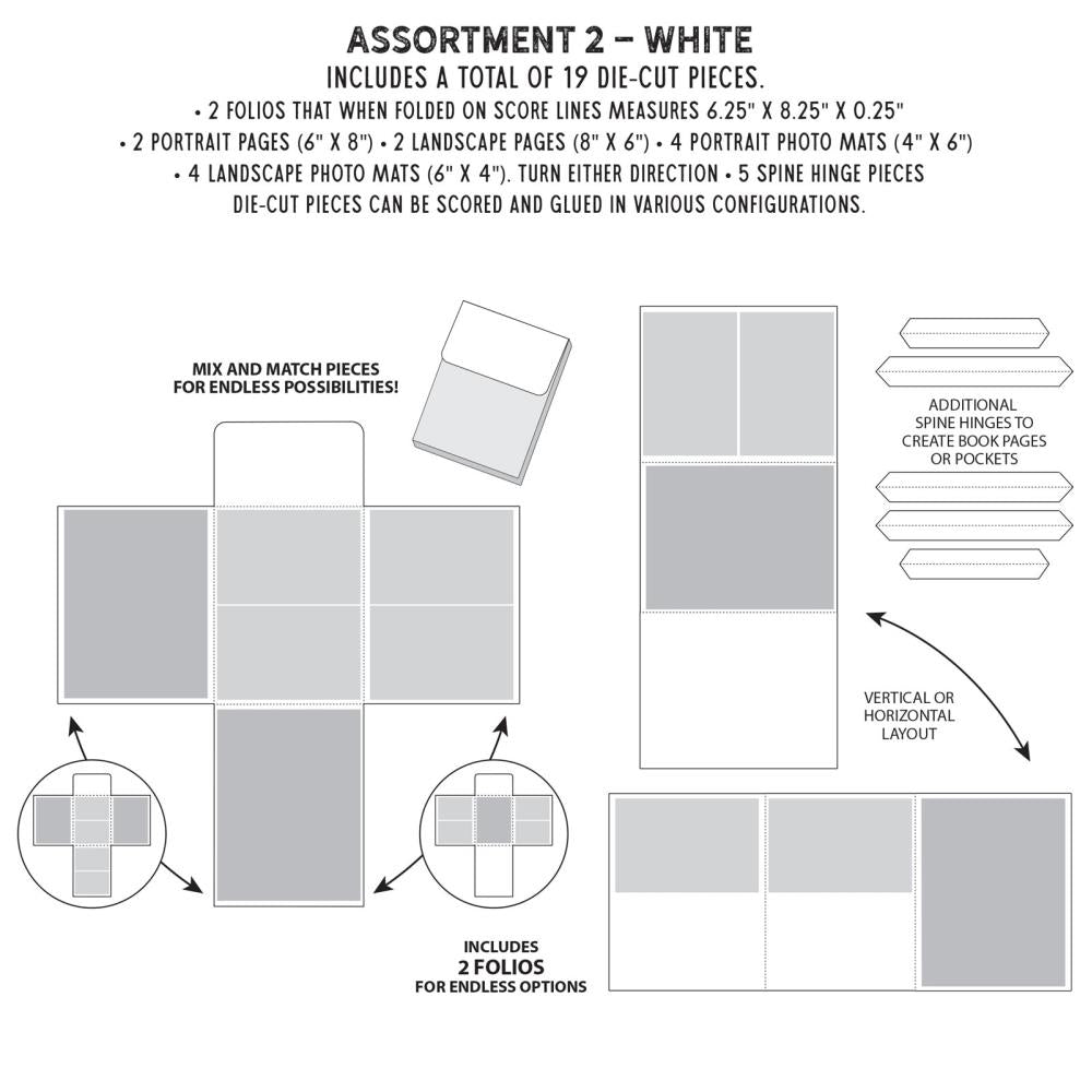 G03551 Foundation Insert 49 And Market Create-An-Album Foundation Inserts - Assort 2 White | All ...