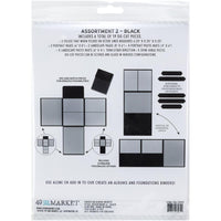 49 And Market Create-An-Album Foundation Inserts - Assort 2 Black