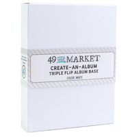 49 And Market Create-An-Album Triple Flip Album Base - White