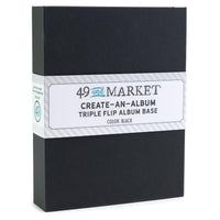 49 And Market Create-An-Album Triple Flip Album Base - Black