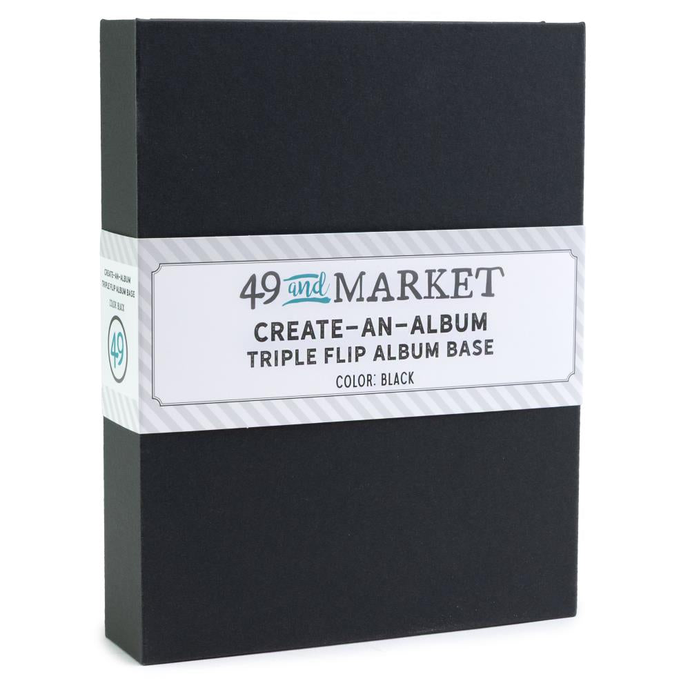 49 And Market Create-An-Album Triple Flip Album Base - Black