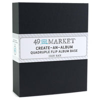 49 And Market Create-An-Album Quadruple Flip Album Base - Black
