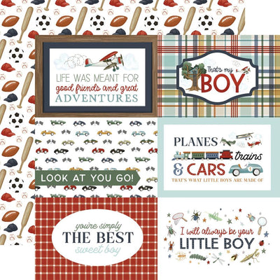 Carta Bella - That's My Boy Paper - 6X4 Journaling Cards