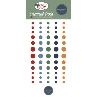 Carta Bella - That's My Boy Enamel Dots 60/Pkg