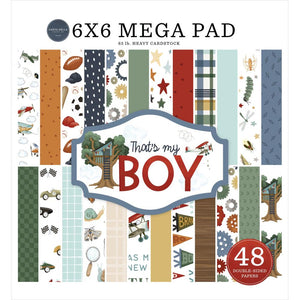 Carta Bella - That's My Boy 6x6 Mega Paper Pad - 48 Sheets