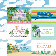 Carta Bella - Beach Town Paper - 6X4 Journaling Cards