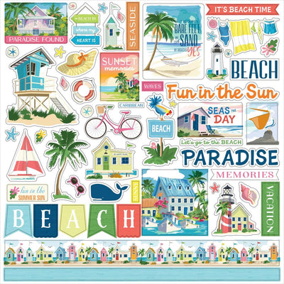 Carta Bella - Beach Town 12x12 Element Sticker Sheet