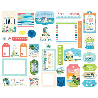 Carta Bella - Beach Town Frames & Tags 34/Pkg