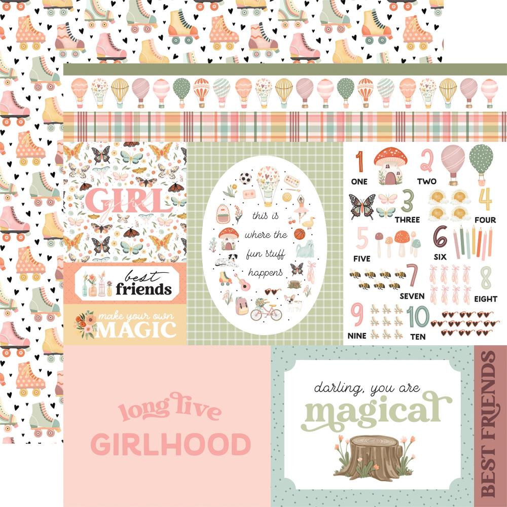 Carta Bella - That's My Girl Paper - Multi Journaling Cards