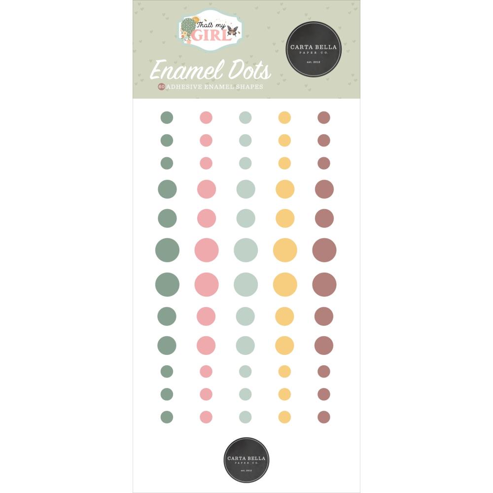 Carta Bella - That's My Girl Enamel Dots 60/Pkg