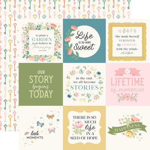 Carta Bella - Secret Garden Paper - 4X4 Journaling Cards