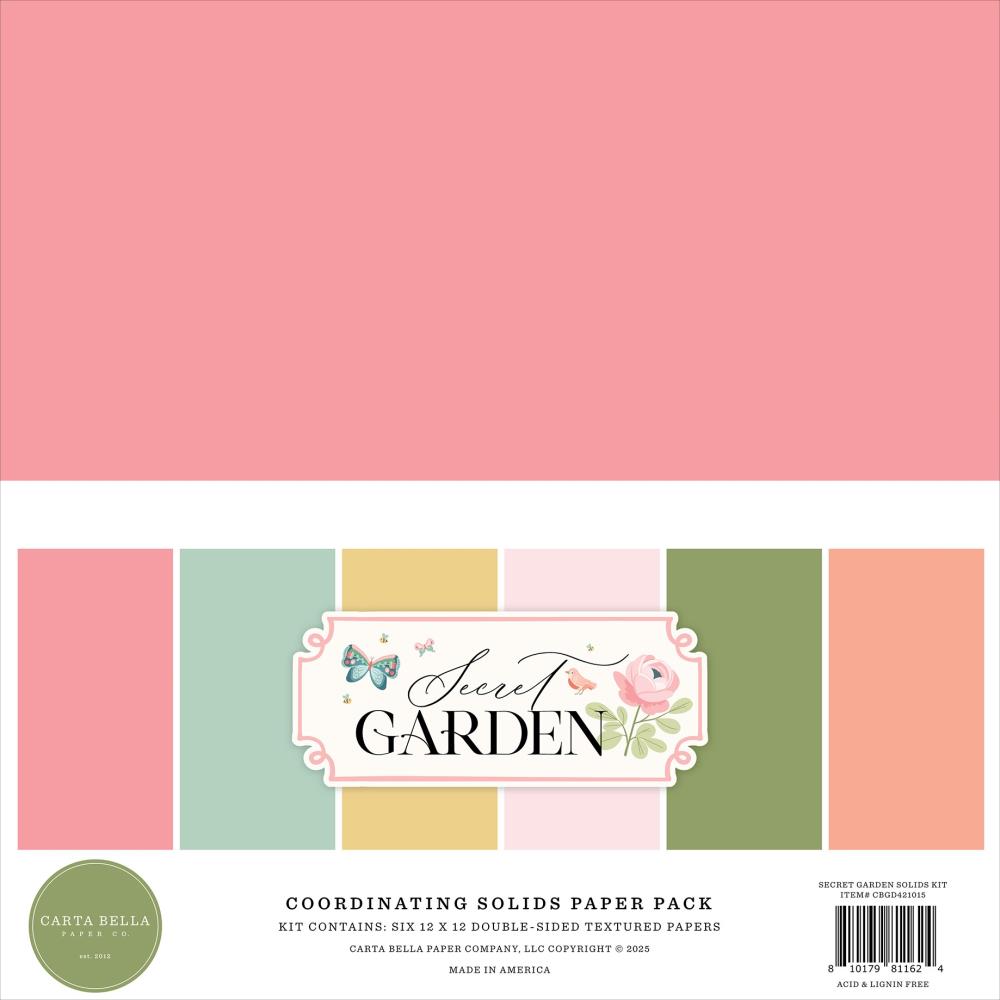 Carta Bella - Secret Garden Solids Paper Pack