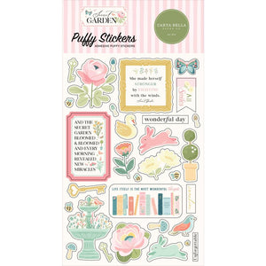 Carta Bella - Secret Garden Puffy Stickers