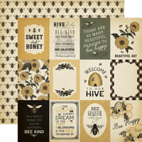 Carta Bella - Honey Bee Paper - 3X4 Journaling