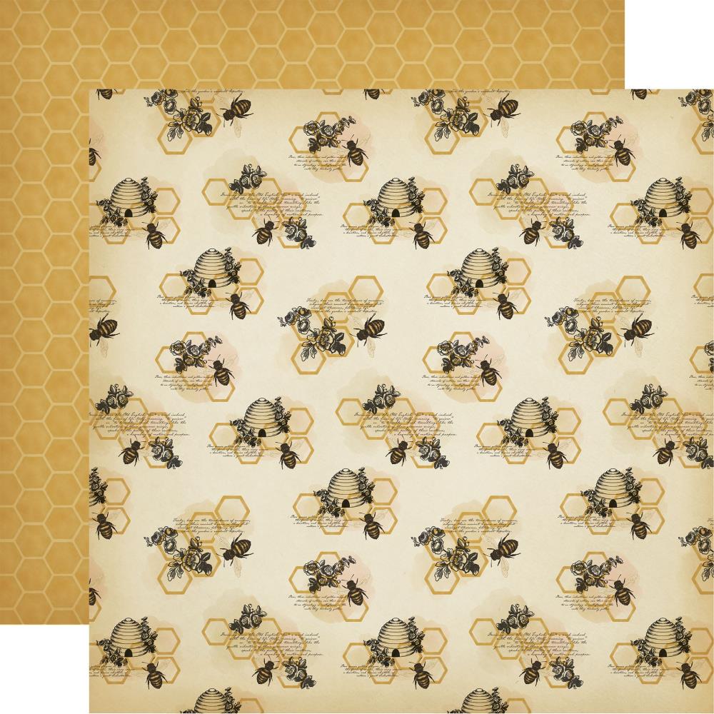 Carta Bella - Honey Bee Paper - Honeycomb Clusters