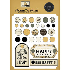 Carta Bella - Honey Bee Decorative Brads