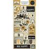 Carta Bella - Honey Bee Chipboard Accents 6x13"
