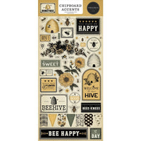 Carta Bella - Honey Bee Chipboard Accents 6x13"