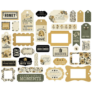 Carta Bella - Honey Bee Frames & Tags Die Cuts 33/Pkg