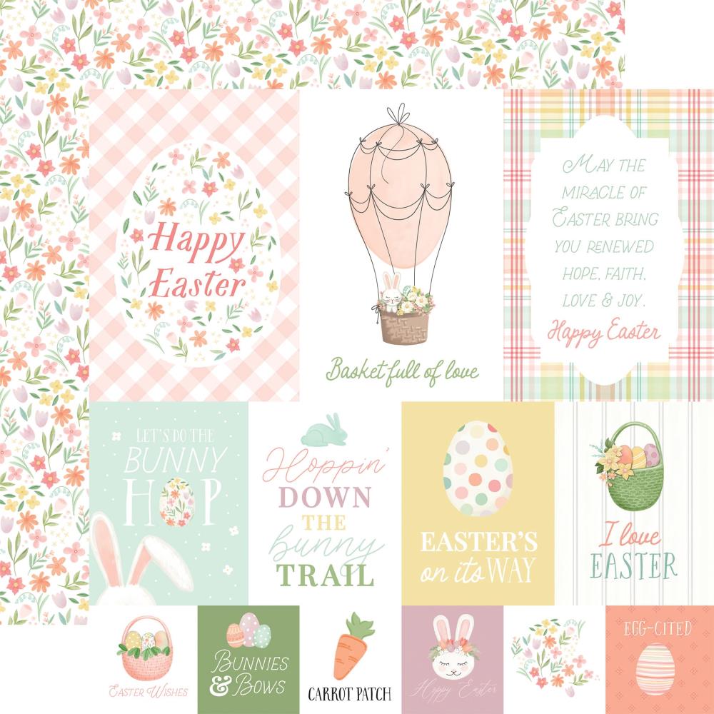 Carta Bella - Here Comes Easter Paper - Easter Journaling Cards
