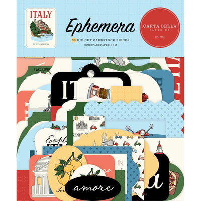 Carta Bella - Italy Ephemera Die Cuts 33/Pkg