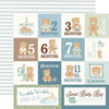 Carta Bella - Little Lullabies Baby Boy Paper - Monthly Journaling Cards
