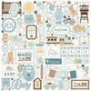 Carta Bella - Little Lullabies Baby Boy Element Cardstock Sticker Sheet