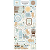 Carta Bella - Little Lullabies Baby Boy Chipboard Accents