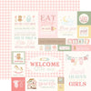 Carta Bella - Little Lullabies Baby Girl Paper - Baby Girl Journaling Cards