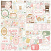 Carta Bella - Little Lullabies Baby Girl Element Cardstock Sticker Sheet