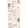Carta Bella - Little Lullabies Baby Girl Chipboard Accents