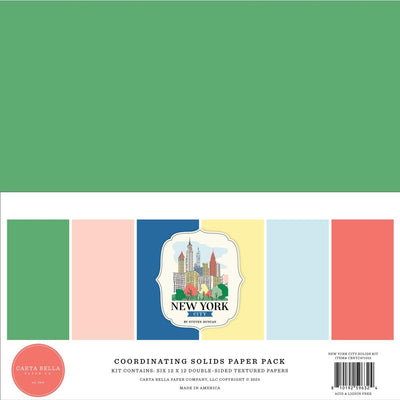Carta Bella - New York City Solids Paper Collection Pack